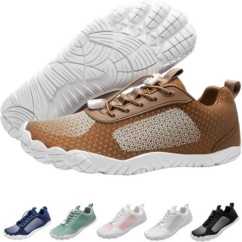 حذاء حافي القدمين يشبهون السحابة ، أحذية ، أحذية ، حذاء جري ممر للنساء للنساء ، ومربعة إصبع القدم الواسعة صفر إسقاط طفيف في أحذية المشي التنفسية ، أحذية تمرين صالة رياضية مرنة غير مرنة in Kuwait