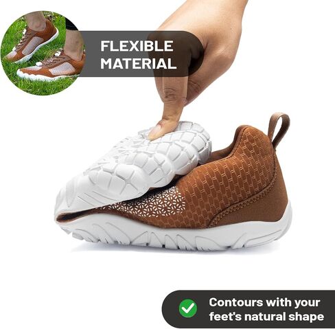 حذاء حافي القدمين يشبهون السحابة ، أحذية ، أحذية ، حذاء جري ممر للنساء للنساء ، ومربعة إصبع القدم الواسعة صفر إسقاط طفيف في أحذية المشي التنفسية ، أحذية تمرين صالة رياضية مرنة غير مرنة in Kuwait