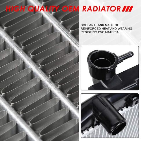 Auto Dynasty Radiator Compatible with 01-03 Acura CL TL 3.2L AT/MT, DPI 2431 Factory Style 1-Row Cooling Radiator, Aluminum Core in Saudi Arabia