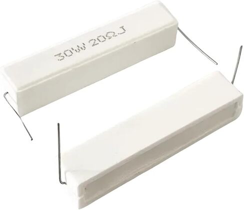 2PCS مقاومة الأسمنت 30W 1R/2/3R/3.3/4R/4.7R/5/6/8R/10/12/15/20 أوم (25R) in Kuwait