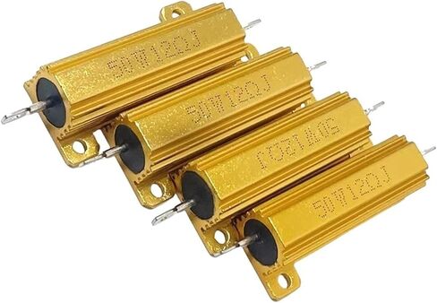 1PCS RX24-50W GOLD MLOUMINUM SHELL RESSOR 1R 2R 3R 5R 6R 8R 10R 20R 30R 100 OHMS 75K 150K 200K (50W 3K) in Saudi Arabia