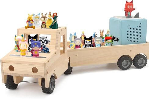 Car for Toniebox and Tonie Box Figures Storage Organizer Shelf Holder Stand | Storage & Play Magnetic Shelves Compatible with Tonie Box Player Character for Children Room in Saudi Arabia