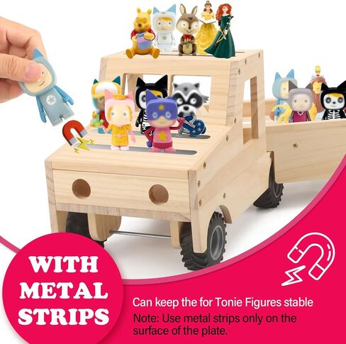 Car for Toniebox and Tonie Box Figures Storage Organizer Shelf Holder Stand | Storage & Play Magnetic Shelves Compatible with Tonie Box Player Character for Children Room in Saudi Arabia