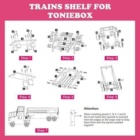 Car for Toniebox and Tonie Box Figures Storage Organizer Shelf Holder Stand | Storage & Play Magnetic Shelves Compatible with Tonie Box Player Character for Children Room in Saudi Arabia