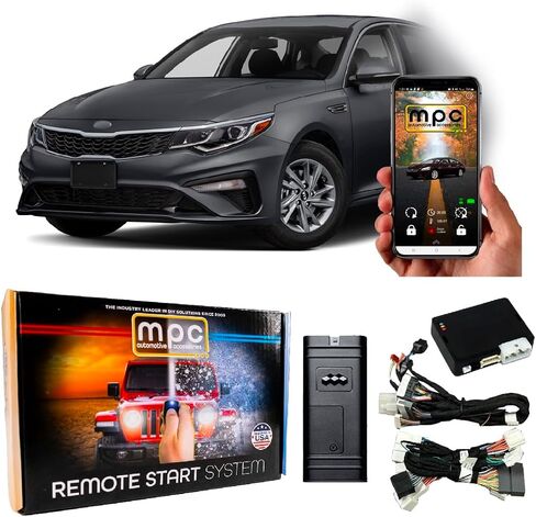 MPC Remote Start Kit Compatible with Kia Optima 2016-2020 || Phone App Control || Plug and Play || Lock 3X to Start || USA Tech Support in Saudi Arabia