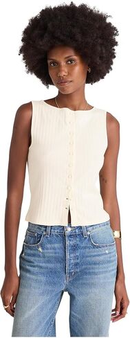 Madewell Womens Textured Vest W/Shank Buttons in Saudi Arabia