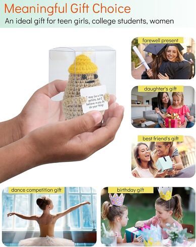 Mini Funny Crochet Penguin ، Mini Funny Dance Competition Printibrict Decord Sweat Nuck Job New Easter Gifts for Teen Girls Friend Friend Friend Print in Kuwait