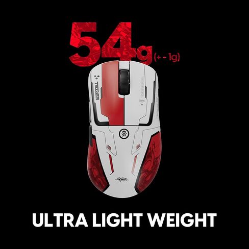 Pulsar Gaming Gears Xlite v4 Wireless Gaming Mouse, Ultra Lightweight 1.9 oz (54g), Ergonomic, Optical Switch, 32000 DPI, 750 IPS, XS-1 Sensor, 8k Compatible (Medium, Black) in Kuwait