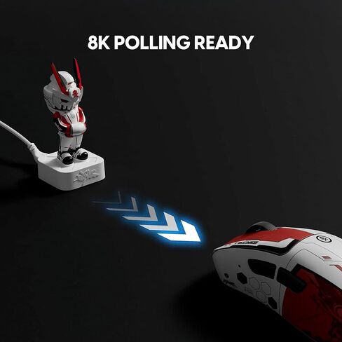 Pulsar Gaming Gears Xlite v4 Wireless Gaming Mouse, Ultra Lightweight 1.9 oz (54g), Ergonomic, Optical Switch, 32000 DPI, 750 IPS, XS-1 Sensor, 8k Compatible (Medium, Black) in Kuwait