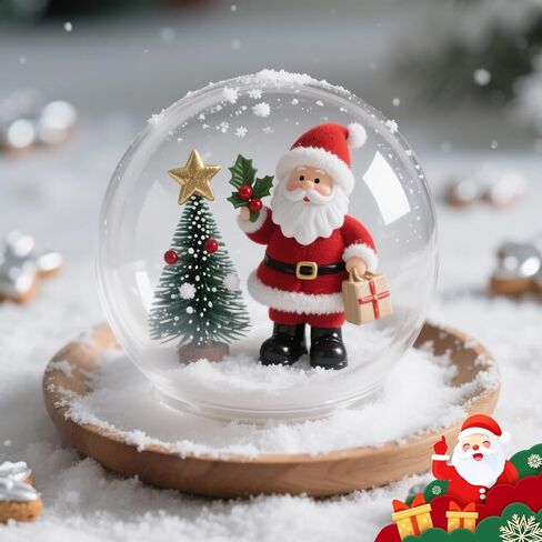 Pack of 6 (115mm) 4.5 Inch DIY Snow Globe Water Globe - Clear Plastic with Screw Off Cap | Perfect for DIY Crafts and Customization in Saudi Arabia