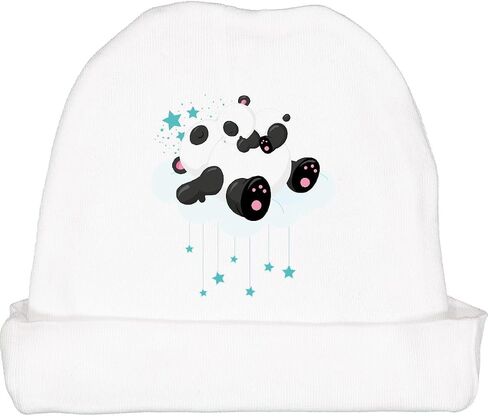 inktastic Sleeping Panda, Mom, Baby Panda, Cloud, Stars Baby Beanie Hat in Saudi Arabia