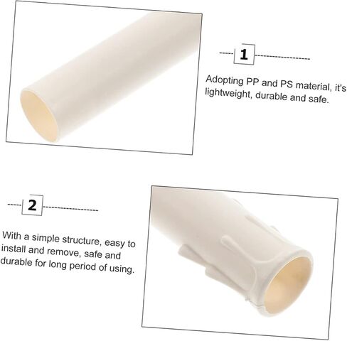 POPETPOP 24pcs Teardrop Candle Tube Covers Tall Candle Holders for Chandelier Lamp Shades in Saudi Arabia