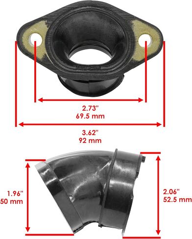 Caltric Intake Manifold Carburetor Boot Compatible with Polaris Sportsman 400 4X4 2001-2005 in Saudi Arabia