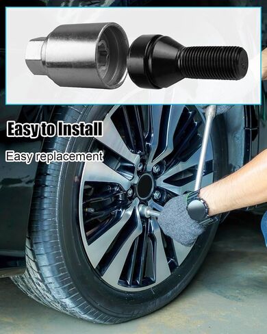 Lockable Wheel Bolt Rim Locks Kit M14 X 1.25 Fit for BMW E70 E71 F10 F30 F22 F32 X1 X2 X3 X4 X5 X6 X7 Z4 M2 M3 M4 G11 F01 F25 F26 F12, Replace 36136792851 36132453961 36136782987 36136779693 in Saudi Arabia