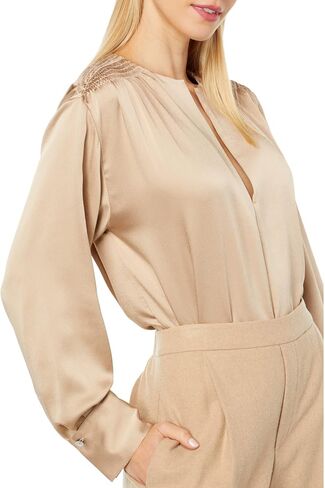 Vince Women's Smocked L/S Blouse in Saudi Arabia