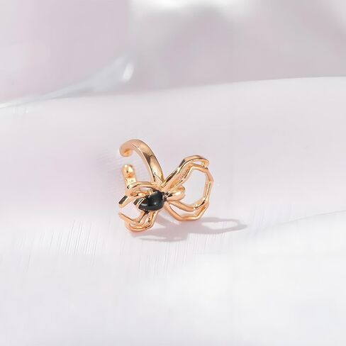Halloween Spider Ear Cuff Earrings for Women Men Non Piercing Gothic Spider Clip Wrap Earrings Witch Vampire Costume Party Accessories in Saudi Arabia