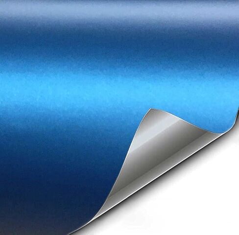 VViViD+ Premium Vinyl Wrap Film (1ft x 5ft, Matte Metallic Blue) in Saudi Arabia