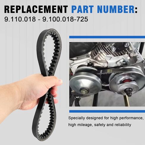 3 Pcs 725 Go Kart Belt for Hammerhead 80T Mudhead 208r Mid Karts Trailmaster MB200, Compatible with Comet 14704 Go Cart 30 Series Torque Converter Belt in Saudi Arabia