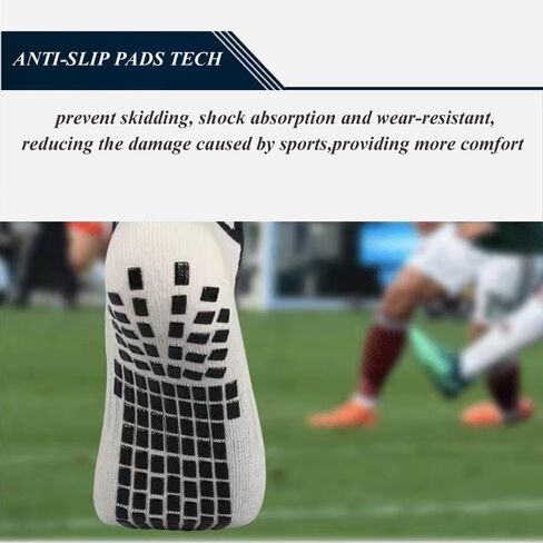 Pairs Grip Soccer Socks Non Slip Sports Football Basketball Grip Pads Socks for Men2/4/6 in Saudi Arabia