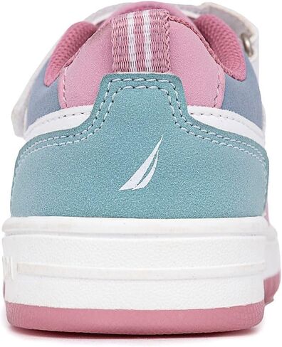 Nautica Kids Girls Sneakers with Adjustable Strap and Bungee Straps | Comfortable Casual Shoes (Toddler/Little Kid) in Saudi Arabia