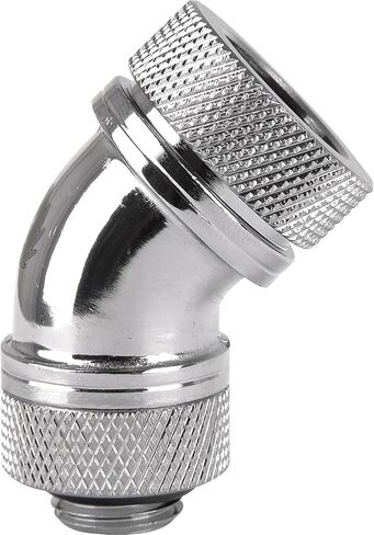 Thermaltake Pacific G1/4 PETG Tube 90-Degree Compression 16 mm OD Fitting - Black in Saudi Arabia
