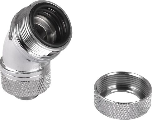Thermaltake Pacific G1/4 PETG Tube 90-Degree Compression 16 mm OD Fitting - Black in Saudi Arabia