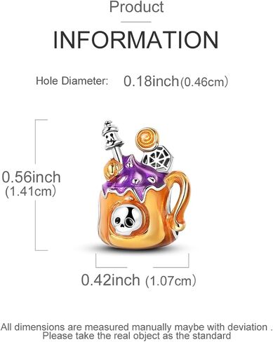 Narmo 925 Sterling Silver Santa Claus Christmas Tree Charm for Christmas Pumpkin Skedon Charm for Halloween in Kuwait