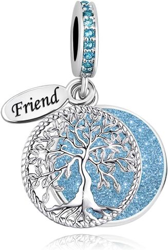 Sparkling Family Titles Tree of Life Dangle Charm fits Pandora Charms Moments Bracelets in Saudi Arabia