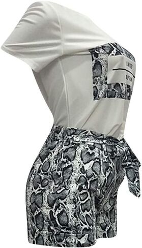 Womens 2 قطعة زي أزياء رسالة Snakekin Prate in Kuwait