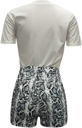 Womens 2 قطعة زي أزياء رسالة Snakekin Prate in Kuwait