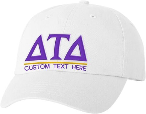 Personalized Delta Tau Delta DTD Greek Line Hat in Saudi Arabia
