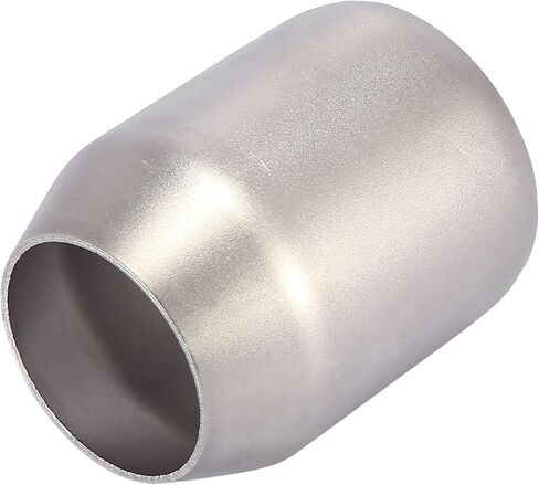Motoforti 38-47mm 1.5"-1.85" Motorcycle Exhaust Pipe Adapter Pipe Reducer Muffler Connector Silver Tone in Saudi Arabia