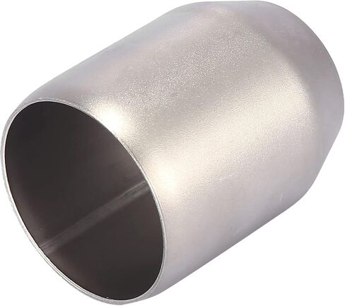Motoforti 38-47mm 1.5"-1.85" Motorcycle Exhaust Pipe Adapter Pipe Reducer Muffler Connector Silver Tone in Saudi Arabia
