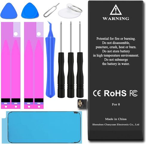 Replacement Battery for iPhone 7 with Complete Replacement Kits, 2 Set Adhesive Strips in Saudi Arabia