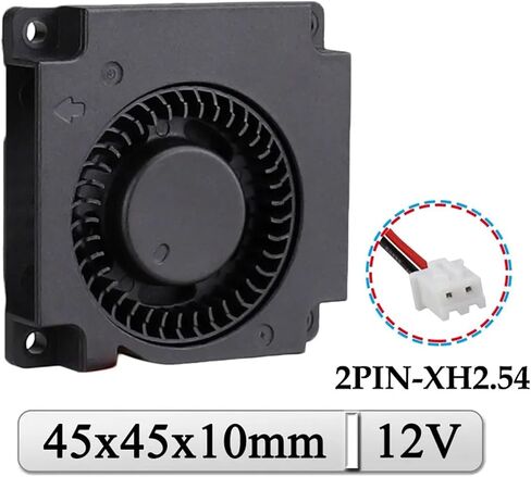 1PCS 12V مروحة 45mm 45mmmx45mmx10mm 3D مروحة تبريد الطابعة 4.5 سم 4510 مروحة المنفاخ الدقيقة in Saudi Arabia