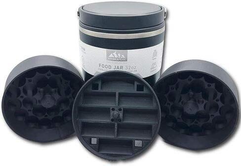 مجموعة إدراج التخزين متوافقة مع جرة الطعام 32 أوقية (Food Thermos غير المدرجة)-يحمل 54 قارورة (حجم 3 مل)-مجموعة منظم من 3 قطع للعافية أو السفر أو استخدام الثلاجة in Kuwait