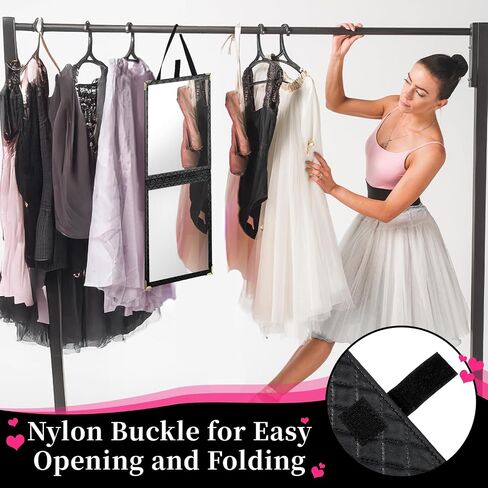 Foldable Backstage Mirror with Handle 24.61x 11.22 Inch Portable Full Length Mirror Rectangular Hanging Mirrors for Travel Dance Dance Bag Home Fitness Camping in Saudi Arabia