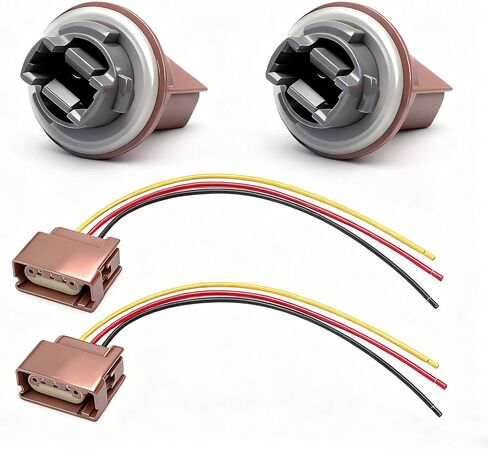 2 PCS Rear Car Lamp Holder with Wire Harness Fit for Ford F-150 2004-2017, Tail Light Bulb Turn Signal Socket Pigtail Connector Replace YF1Z13411CA 2U5Z13411SA in Saudi Arabia