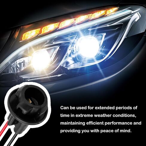 5PCS 194 Bulb Socket,Durable Side Marker Light Socket Fit for T10 W5W 158 161 168 175 194 Light Bulbs Replacements,Professional Pigtail Light Socket Car Accessories in Saudi Arabia