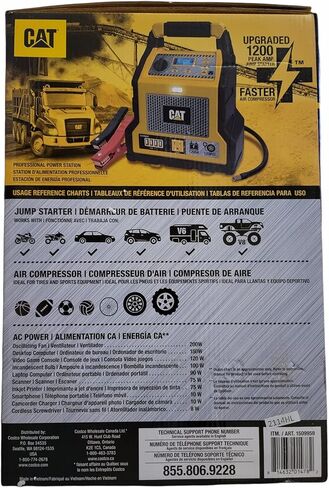 CAT CJ1000DXT 1200 Peak Amp Jump Starter and Powerstation w/200 watt Inverter in Saudi Arabia