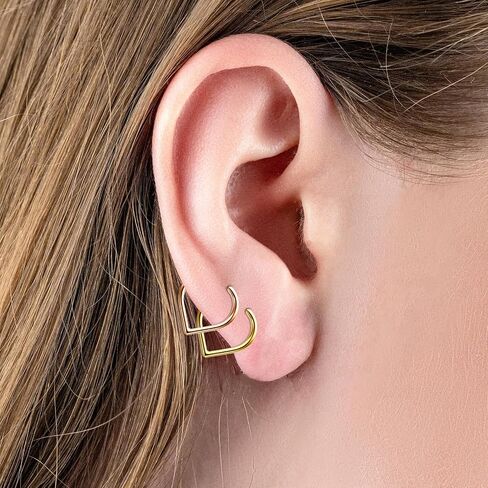 5 أجهزة كمبيوتر مصنوعة من الفولاذ المقاوم للصدأ حلقات الأنف المزيفة غير المثقبة مقطع على فواك الحاجز الحاجز المزيف قرط غضروف غير ثقب للنساء الرجال (5 ألوان) in Kuwait