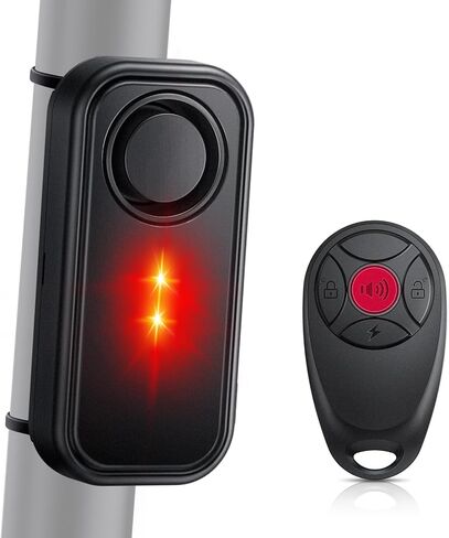 ONVIAN Bike Alarm with Motion Sensor Remote, USB-C Rechargeable Wireless Antitheft Alarm for Bike Motorcycle Bicycle Scooter, Sensitive Motion Detection Security Bike Alarm 110dB Super Loud in Saudi Arabia