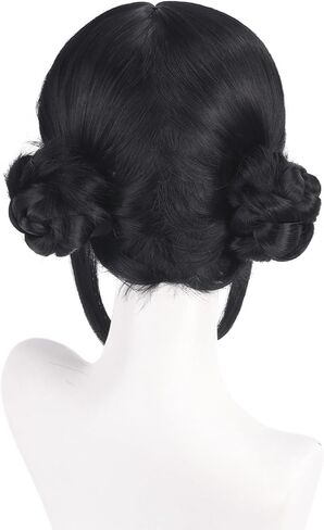 Big Braids Ponytail Cosplay Hair Wig Halloween Party for Women (Purple Rumi) in Saudi Arabia