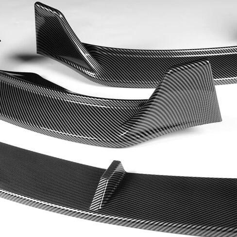 3pcs Front Bumper Lip Spoiler Body Kit Compatible with 2024-2025 Tesla Model 3 Sedan (Matt Black) in Saudi Arabia