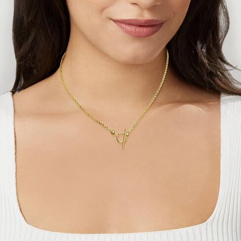 Ross-Simons 2.2mm 10kt Yellow Gold Rope-Chain Toggle Necklace in Saudi Arabia