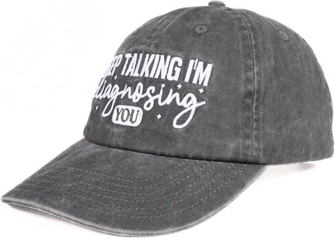InnoBeta Psychology Gifts, Cap for School Psychologist, Women, Men for Christmas, Birthday, Adjustable Embroidered Baseball Hat (Grey) in Saudi Arabia