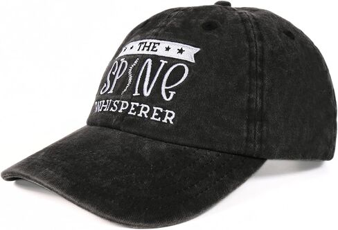 InnoBeta Chiropractor Gift, Cap for Men Women for Christmas, Birthday, Adjustable Embroidered Baseball Hat (Black) in Saudi Arabia