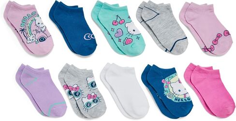 Hello Kitty girls 10 Pack No Show Ankle Socks in Saudi Arabia