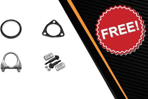 Exhaust Resonator Pipe & Muffler Kit fits 2010-2011 Honda CR-V 2.4L | Stainless Steel | Northeastern Exhaust | Free Gaskets, Clamp & Bolt Kit Included in Saudi Arabia
