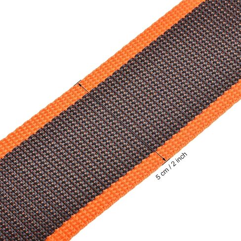 uxcell Luggage Strap Suitcase Belt with Buckle Label, 2x78 2Mx5cm Adjustable PP Travel Bag Packing Accessory, Orange Gray in Saudi Arabia